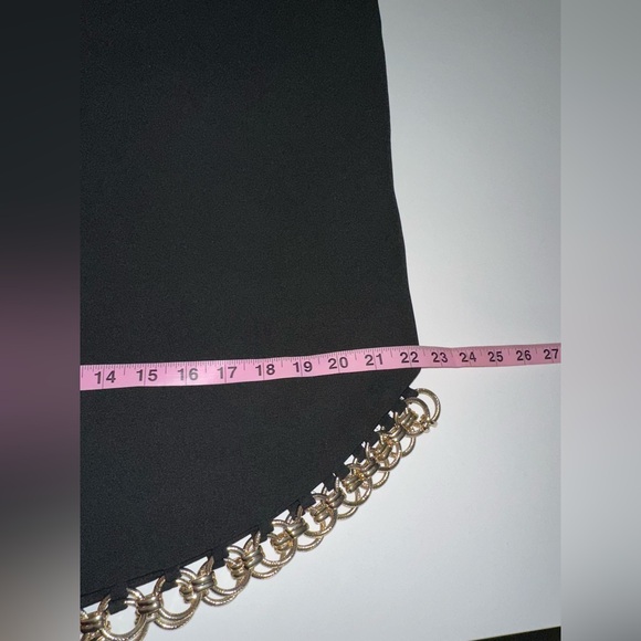 Alexis “Tale” black midi dress w gold o ring cut out detail XL - Picture 5 of 9